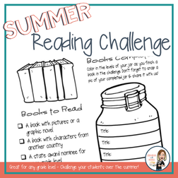 Summer Reading Challenge Resource from Librarian in the Middle 