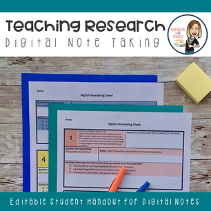 Teaching Research: Digital Note Taking Resource from Librarian in the Middle